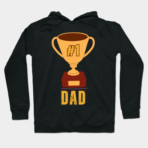 #1 Dad Hoodie by Graphica01